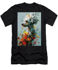 Flowers and Poodle Dog 04 Felecia Keith Felecia Keith T-Shirt