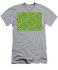 Flowers Leaf in Avocado Color Background Floral Seamless Pattern Shades of Avocado Elsayed Atta T-Shirt