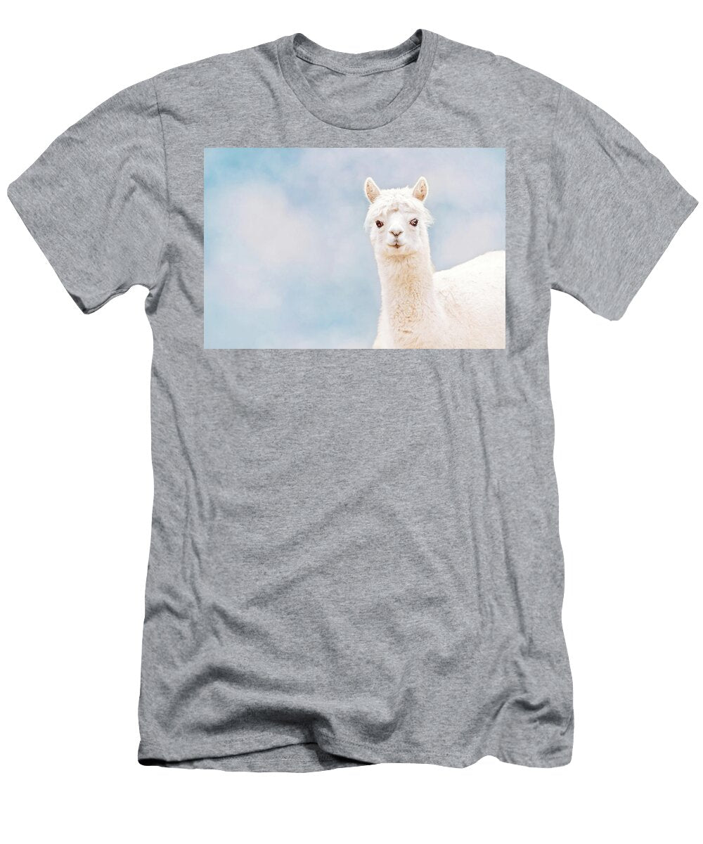 Fluffy White Alpaca Debi Bishop T-Shirt