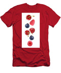 Flying Fresh Berries Isolated on White Background Rodica Ciorba T-Shirt