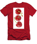 Flying Fresh Cherry Berries Isolated on White Rodica Ciorba T-Shirt