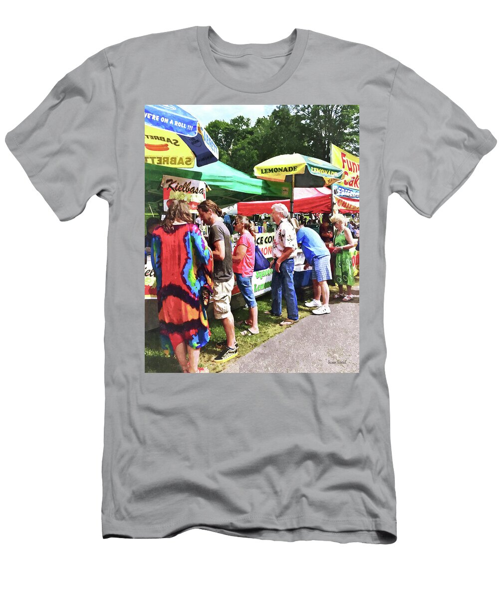 Food Carts At the Fair Susan Savad T-Shirt