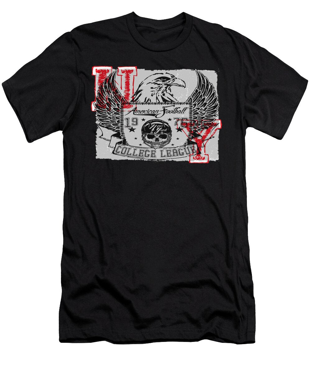 Footbal Eagle Erye Ras T-Shirt