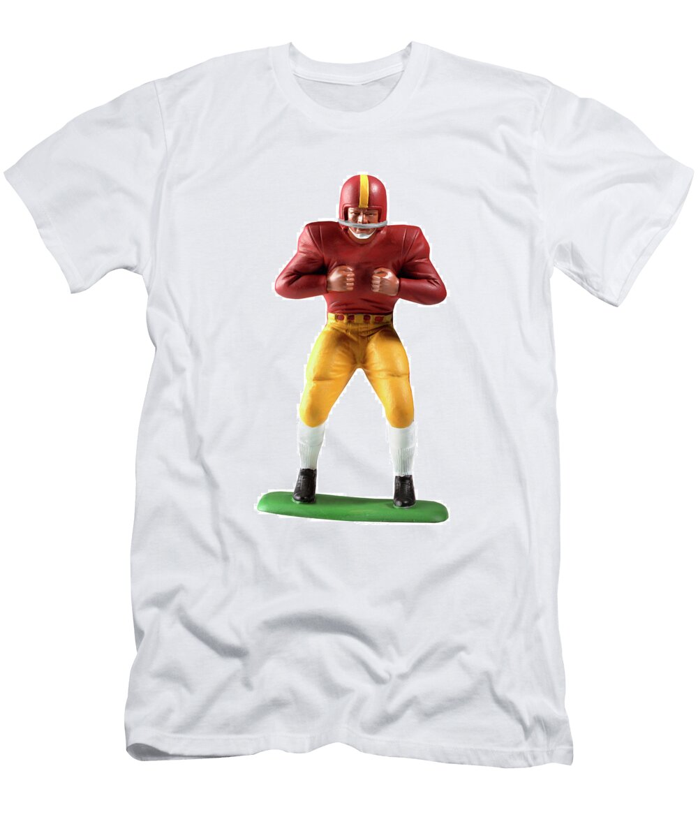 Football Player in Gold and Red Csa Images T-Shirt