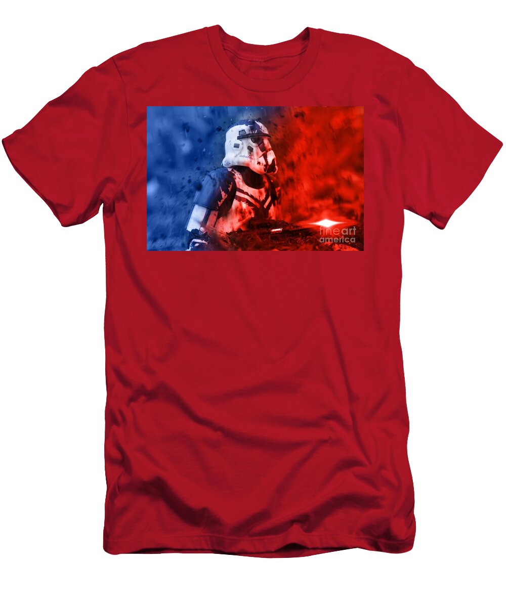 Force Unleashed Stormtrooper Commander Charles Loble Dott T-Shirt
