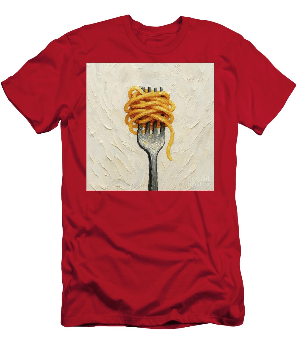 Fork Twirled with Spaghetti Lucia Stewart T-Shirt