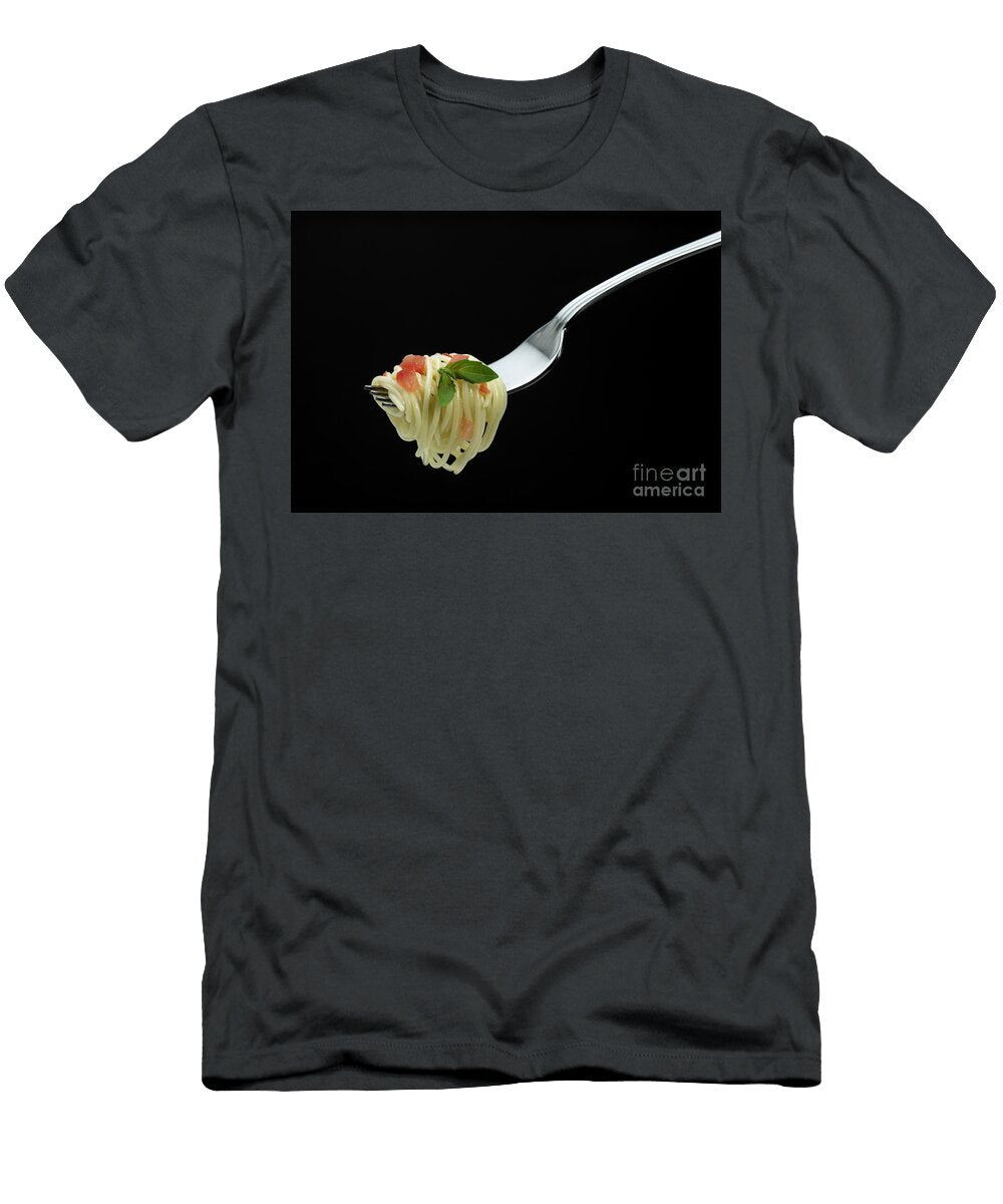 Fork with Spaghetti Tomato and Basil Gerard Lacz T-Shirt