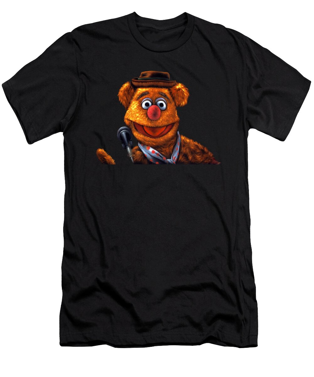 Fozzie Bear on Stage By E Felix of Velvetifycom Felix T-Shirt
