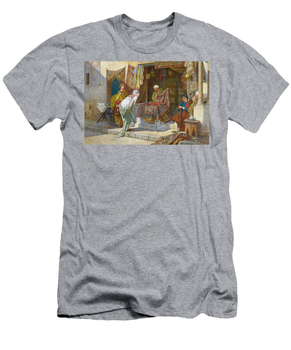 Francesco Ballesio Italian 1860 1923 the Carpet Merchant Celestial Images T-Shirt