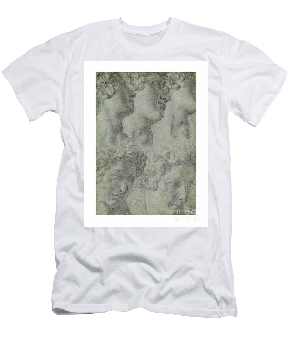 Francesco Morandin Poppi 1544 1597 Florence Five Studies of the Head of Giuliano De Medici Artistic Rifki T-Shirt