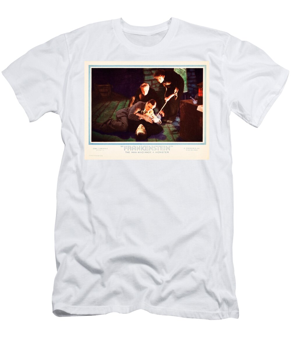 Frankenstein 1931 Boris Karloff Colin Clive Mae Clarke John Boles Original Movie Poster T-Shirt