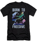 Freedive Born to Freedive Freediving Fish Apnoe Tshirtconcepts Marvin Poppe T-Shirt