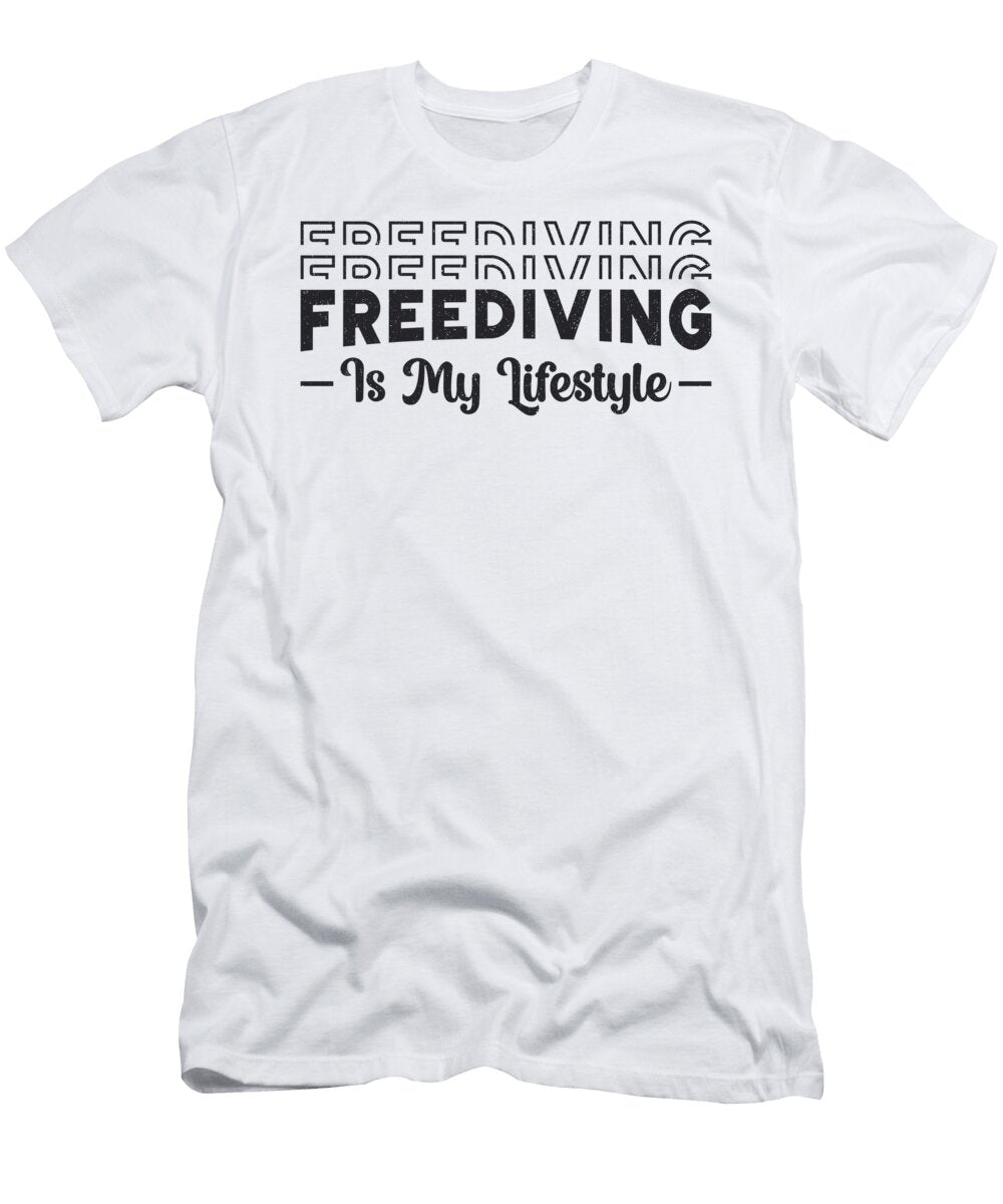 Freediver Freediving Is My Lifestyle Apnoe Fans Tshirtconcepts Marvin Poppe T-Shirt