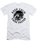 Freediver Keep Calm and Swim Faster Freediving Tshirtconcepts Marvin Poppe T-Shirt