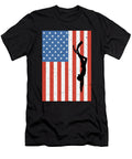 Freediving American Flag Ocean Apnoe Freediver Tshirtconcepts Marvin Poppe T-Shirt