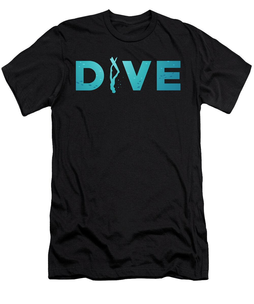 Freediving Dive Ocean Freedive Apnoe Freediver Tshirtconcepts Marvin Poppe T-Shirt