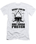Freediving Freedive Keep Calm and Swim Faster Sea Tshirtconcepts Marvin Poppe T-Shirt