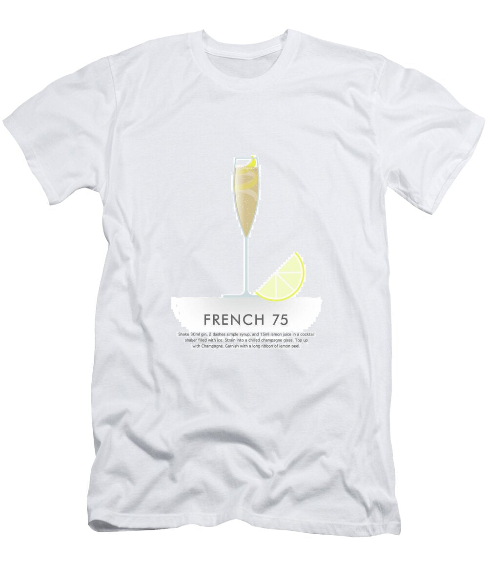 French 75 Cocktail Dennson Creative T-Shirt