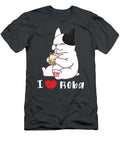 French Bulldog I Love Boba Bubble Milk Tea Dog Cute Oluwaq Barry T-Shirt