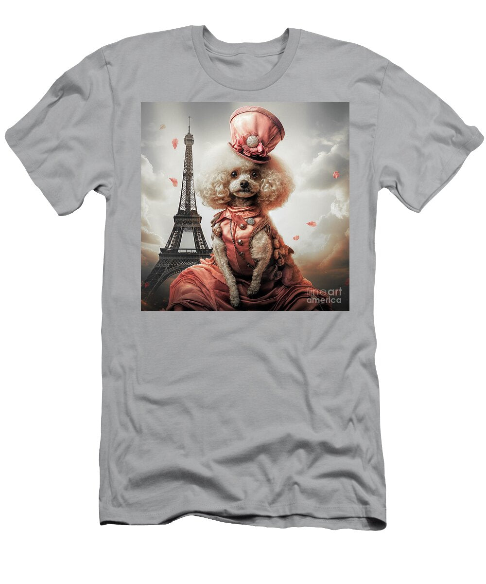 French Poodle in Paris Sc Elisabeth Lucas T-Shirt