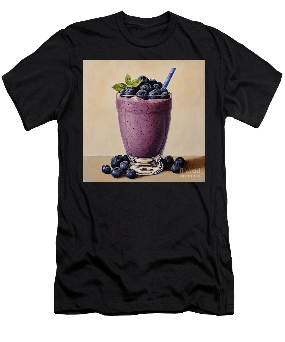 Fresh Blueberry Smoothie Elisabeth Lucas T-Shirt