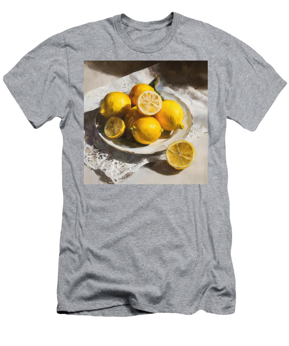 Fresh Lemons in White Dish Athena Mckinzie T-Shirt