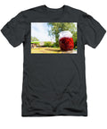 Fresh Raspberry in a Glass Jar on Grass Next to Fresh Raspberri Jacek Dudzinski T-Shirt