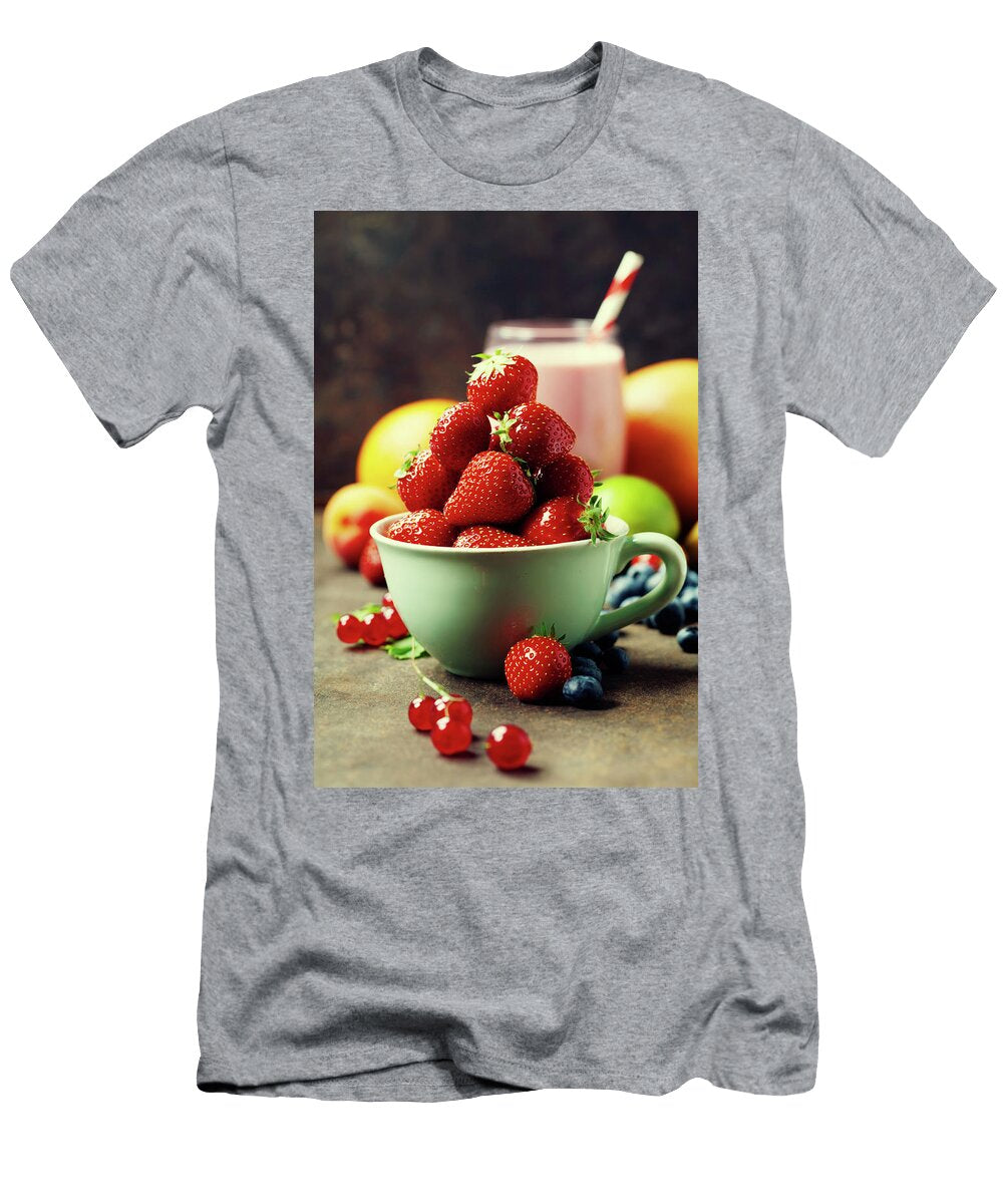 Fresh Strawberry Smoothie and Fruits Natalia Klenova T-Shirt