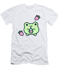 Frog Drinking Strawberry Boba Kids Kyle Campbell T-Shirt