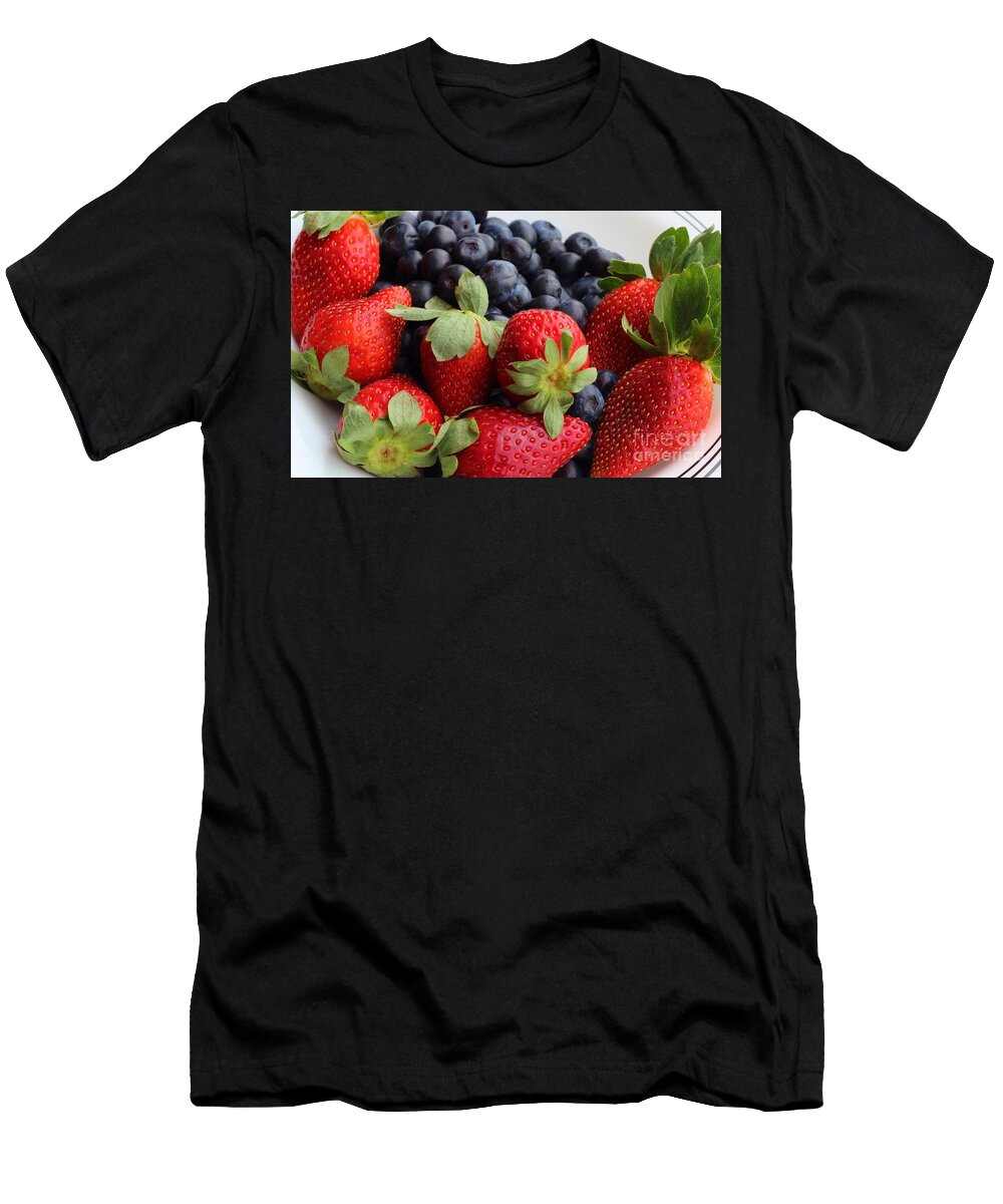 Fruit Strawberries Blueberries Barbara Griffin T-Shirt