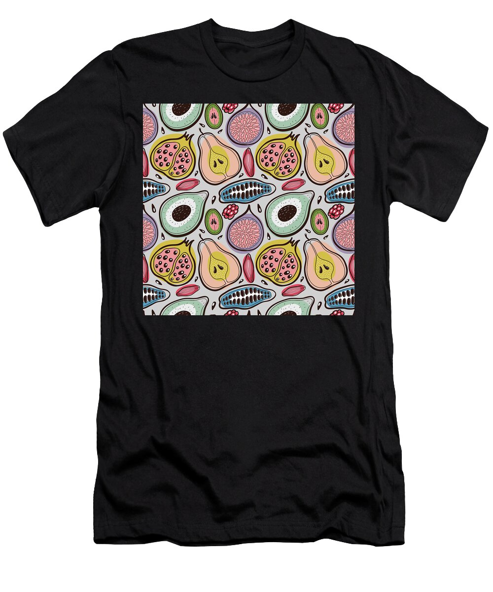 Fruits Seamless Pattern Julien T-Shirt