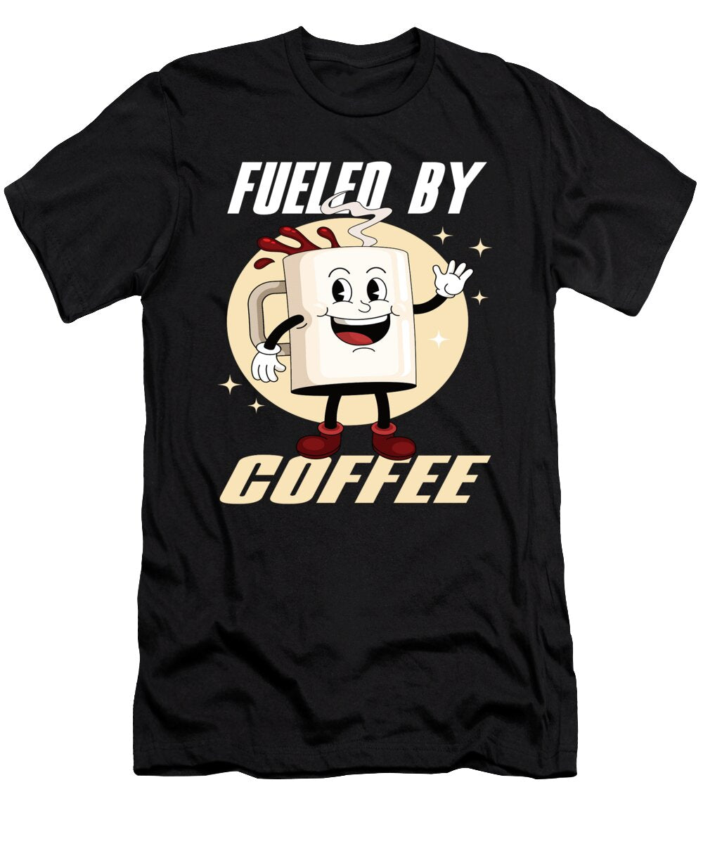 Fueled By Coffee Coffee Barista Espresso Coffee Lover Steven Zimmer T-Shirt