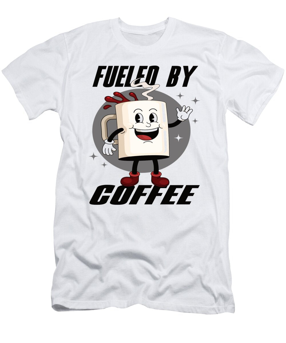 Fueled By Coffee Coffee Barista Espresso Coffee Steven Zimmer T-Shirt