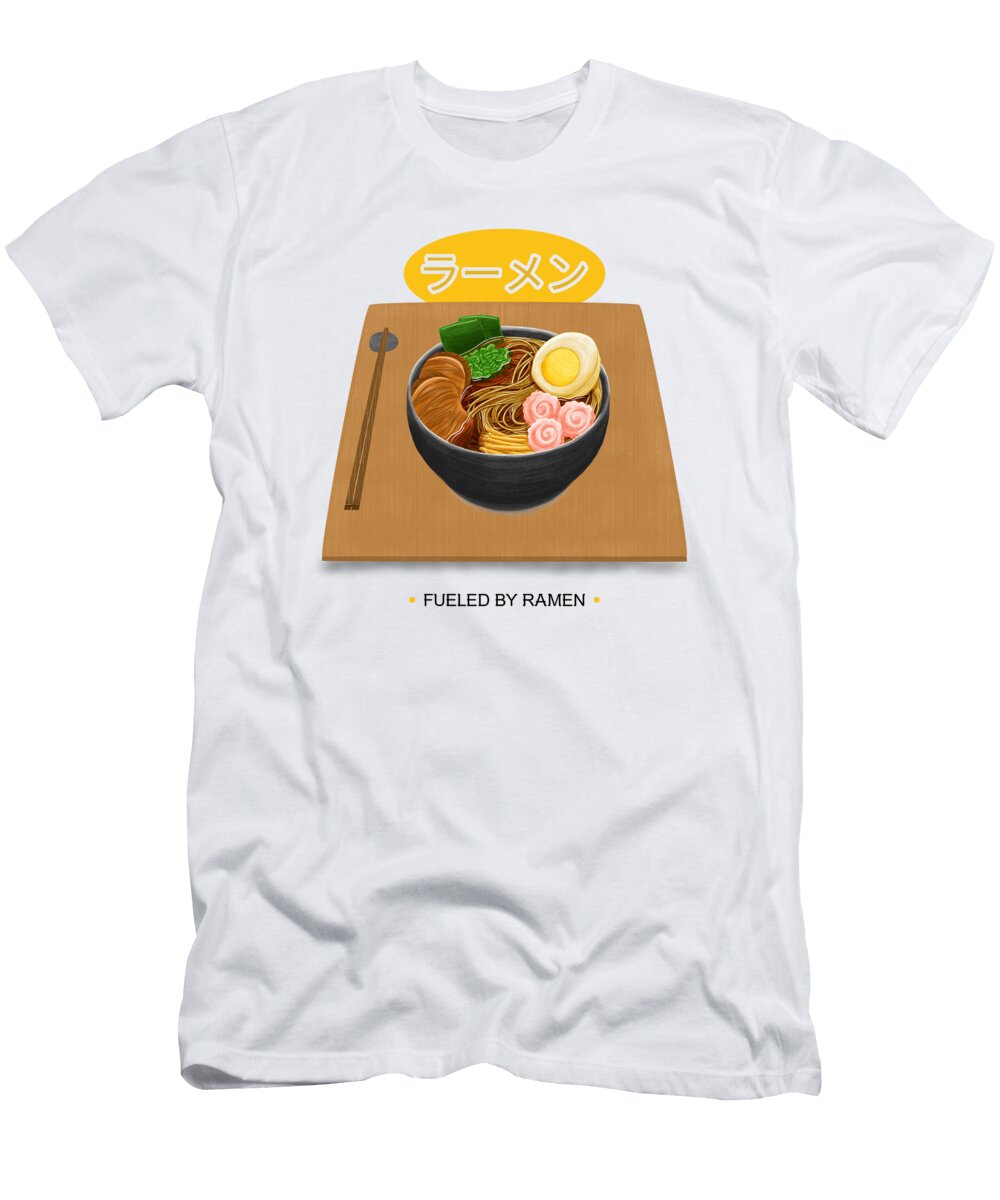 Fueled By Ramen Gift for Japanese Dish Lover Japan Food Asian Fan Funny Gift Ideas T-Shirt