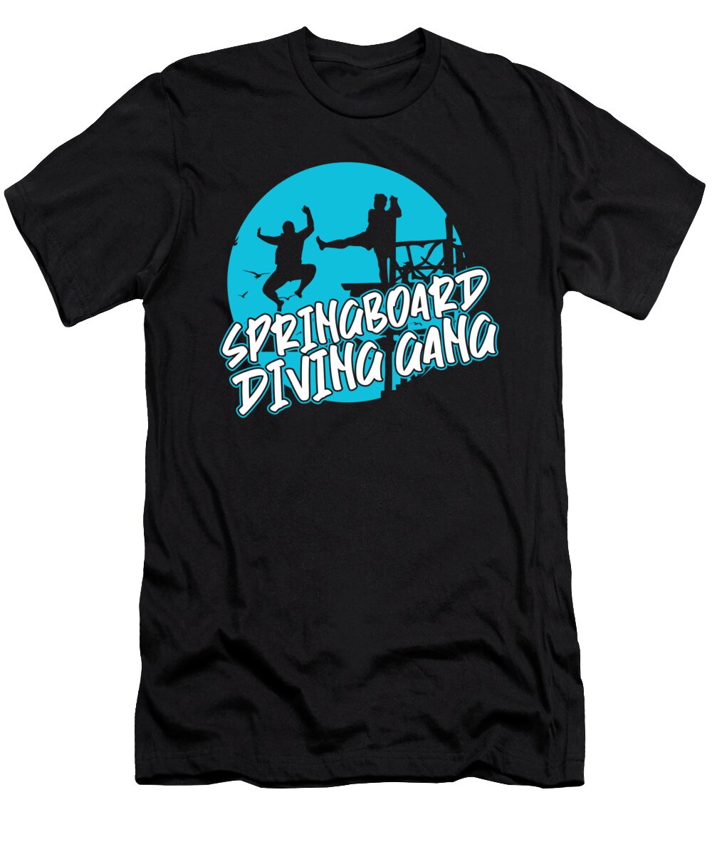 Fun Platform Diver Springboard Diving Crazy Squirrel T-Shirt