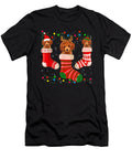 Fun Poodle Stocking Christmas Light Socks Xmas Th T-Shirt
