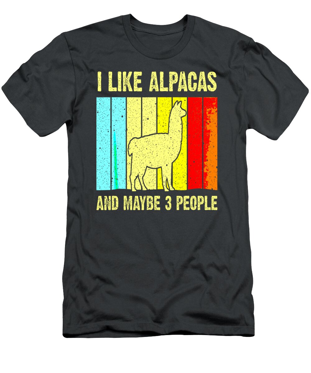 Funny Alpaca Design for Men Women Llama Lover Guanaco Vicuna Caspia Zahra T-Shirt