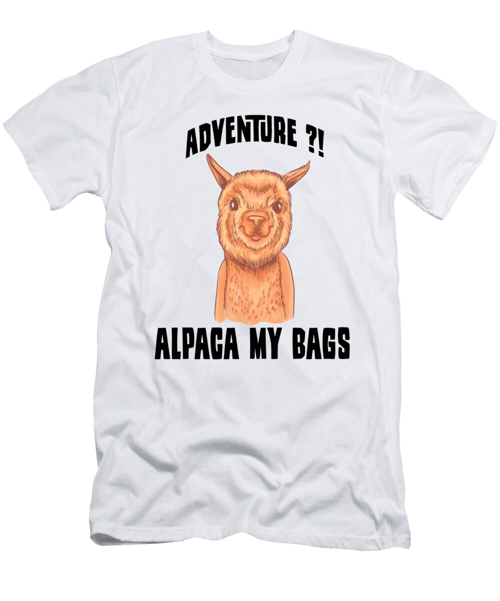 Funny Alpaca for Adventurers Benjamin Burkert T-Shirt