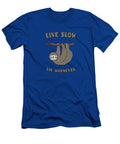 Funny and Cute Sloth Live Slow Die Whenever Cool Statement Philipp Rietz T-Shirt