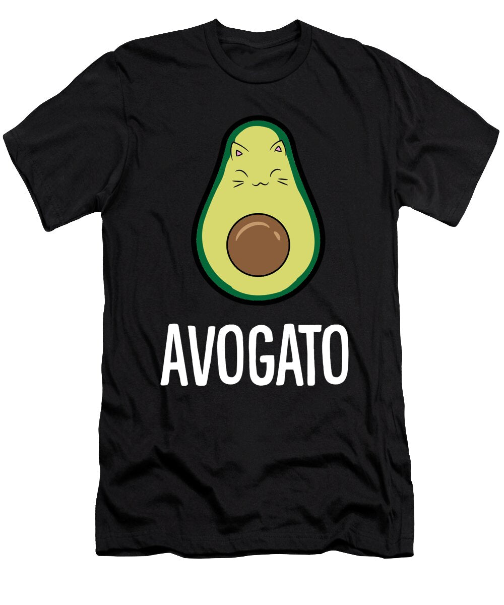 Funny Avocado Cat Cinco De Mayo Avogato Eq Designs T-Shirt