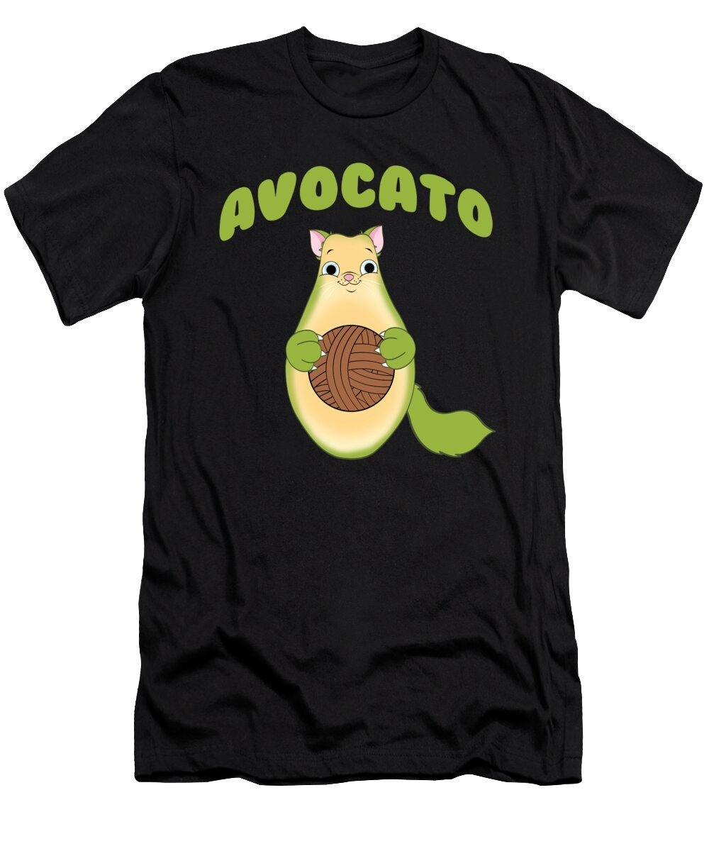 Funny Avocado Cat Foodie Gift Muc Designs T-Shirt