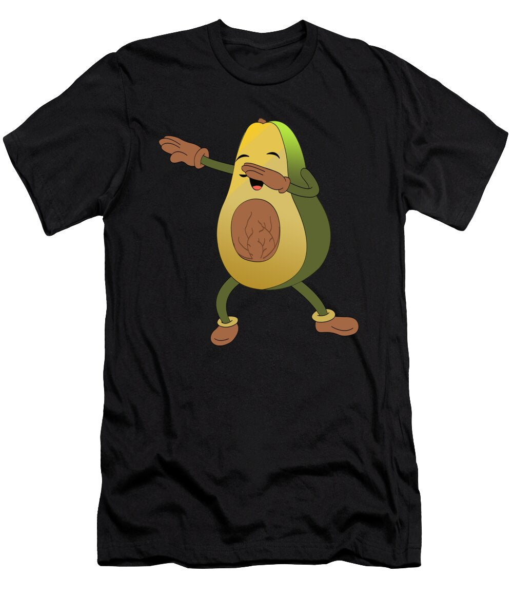 Funny Avocado Dabbing Foodie Gift Muc Designs T-Shirt