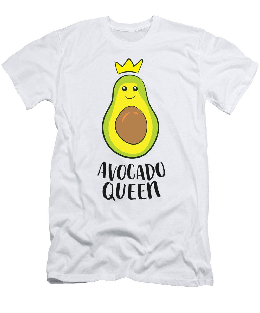 Funny Avocado Queen Avocado Women Avocado Lover Girl Eq Designs T-Shirt