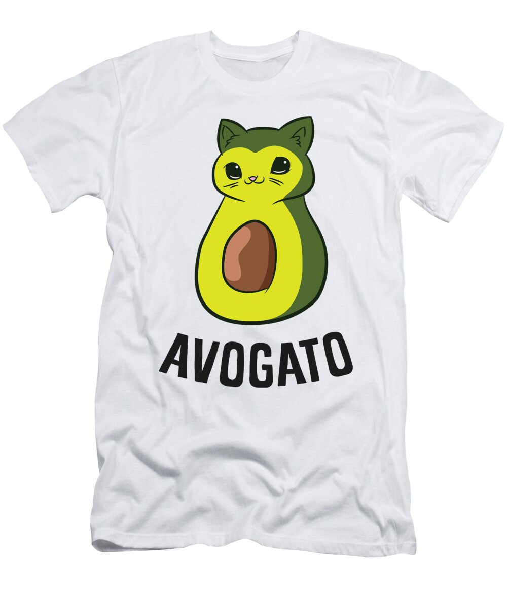 Funny Avogato Cinco De Mayo Avocado Cat Funny Avocado Eq Designs T-Shirt