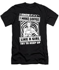 Funny Barista Cafe Caffeine Bean Coffee Artist Crazy Squirrel T-Shirt