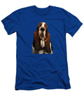 Funny Basset Hound on Isolated Black Background Sergei Taran T-Shirt