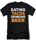 Funny Beer Lover Eating Tacos Beer Lover Orgence Matungwa T-Shirt