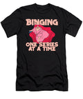 Funny Binge Watching Programmes Tv Show Movies Series Crazy Squirrel T-Shirt