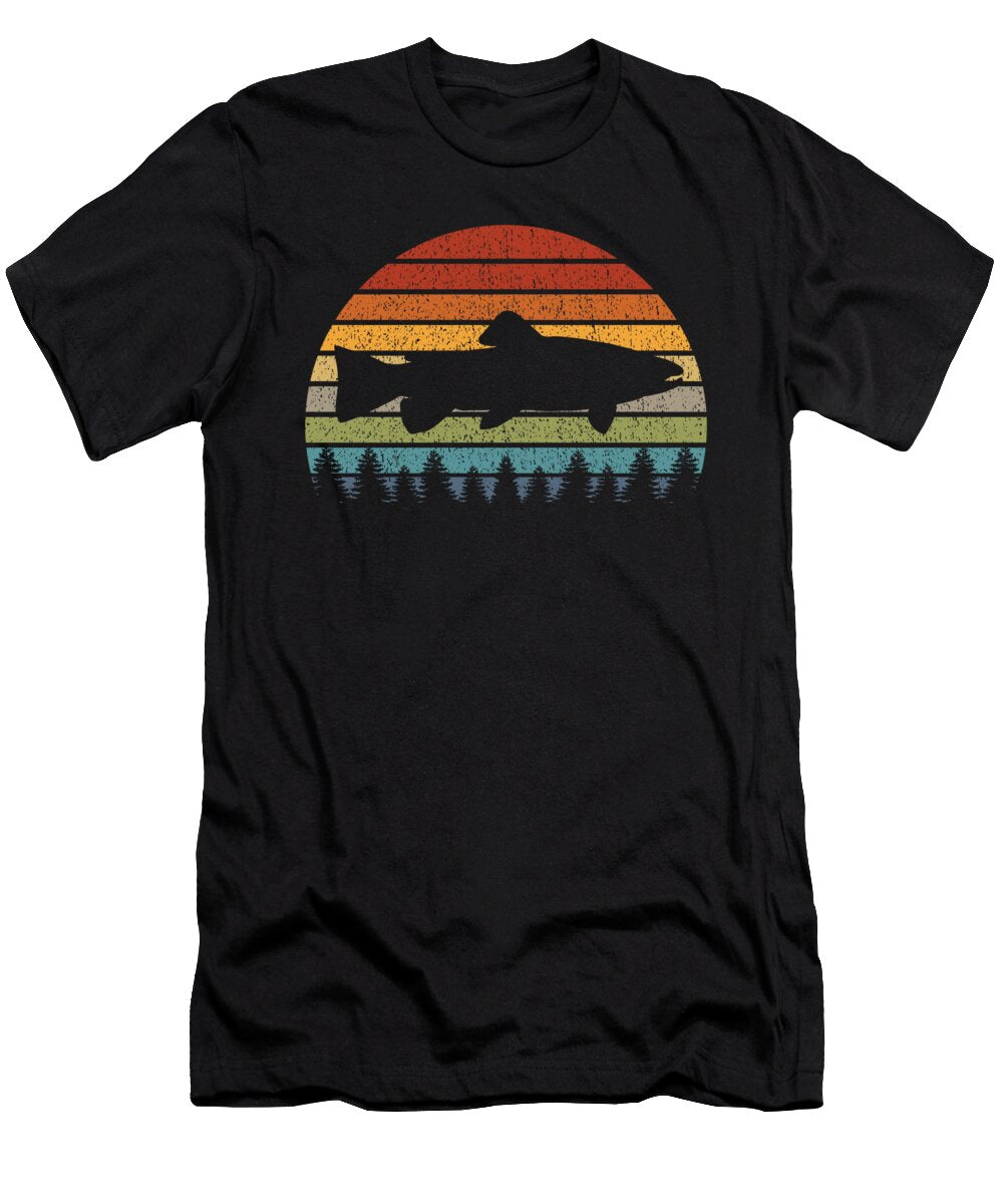 Funny Brown Trout Fishing Freshwater Fish Lake Gift Muc Designs T-Shirt