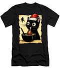 Funny Cat Ramen Santa Hat Christmas Kawaii Anime Studi Alex T-Shirt